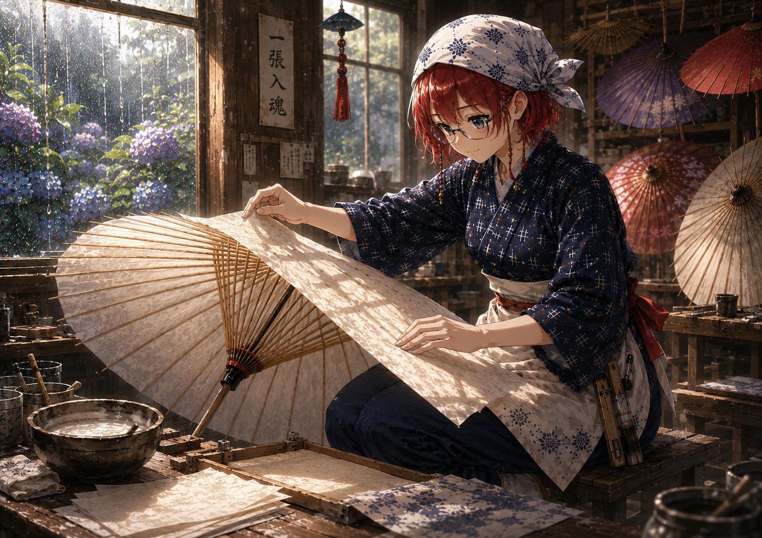 雨音と和紙のあいだ