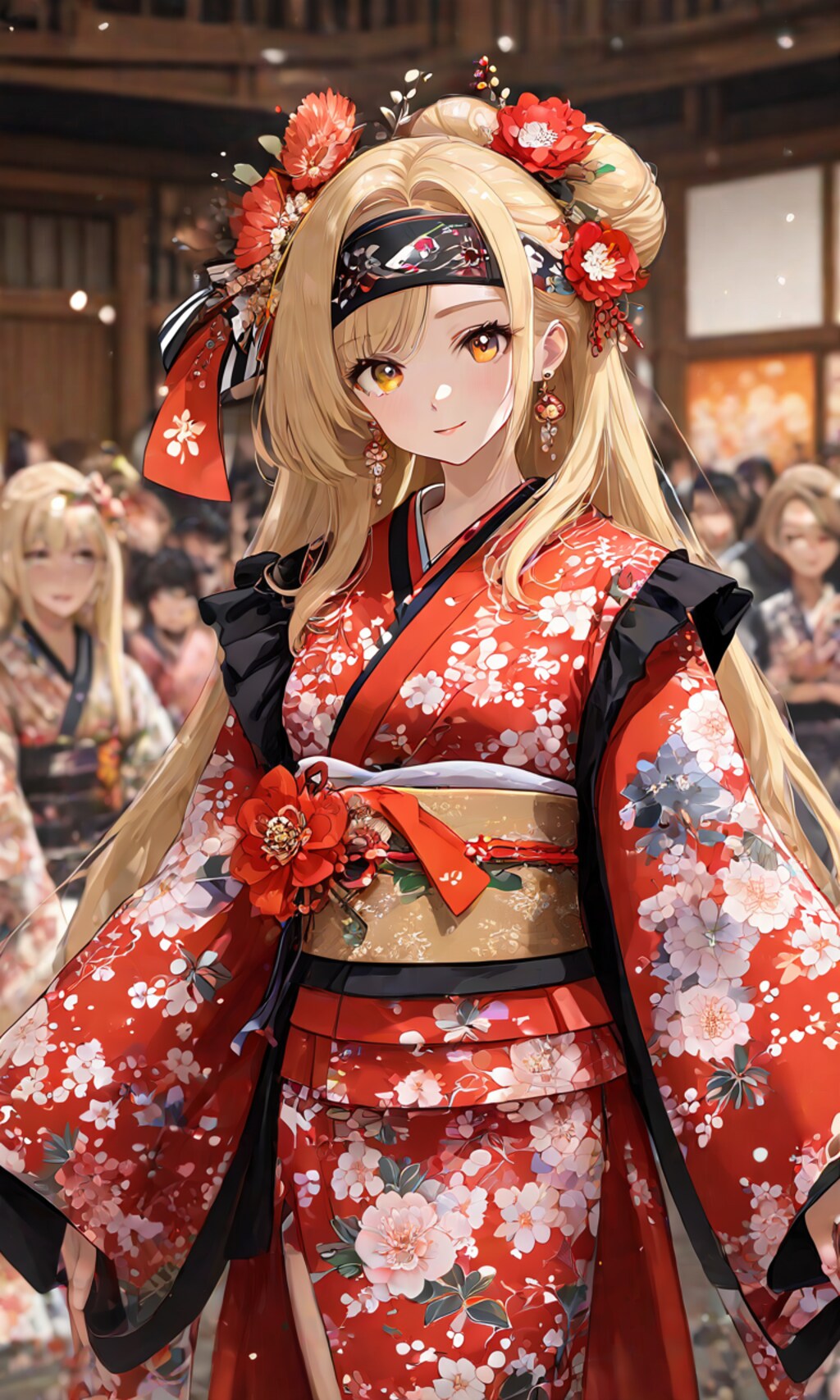 着物のファッションショーです