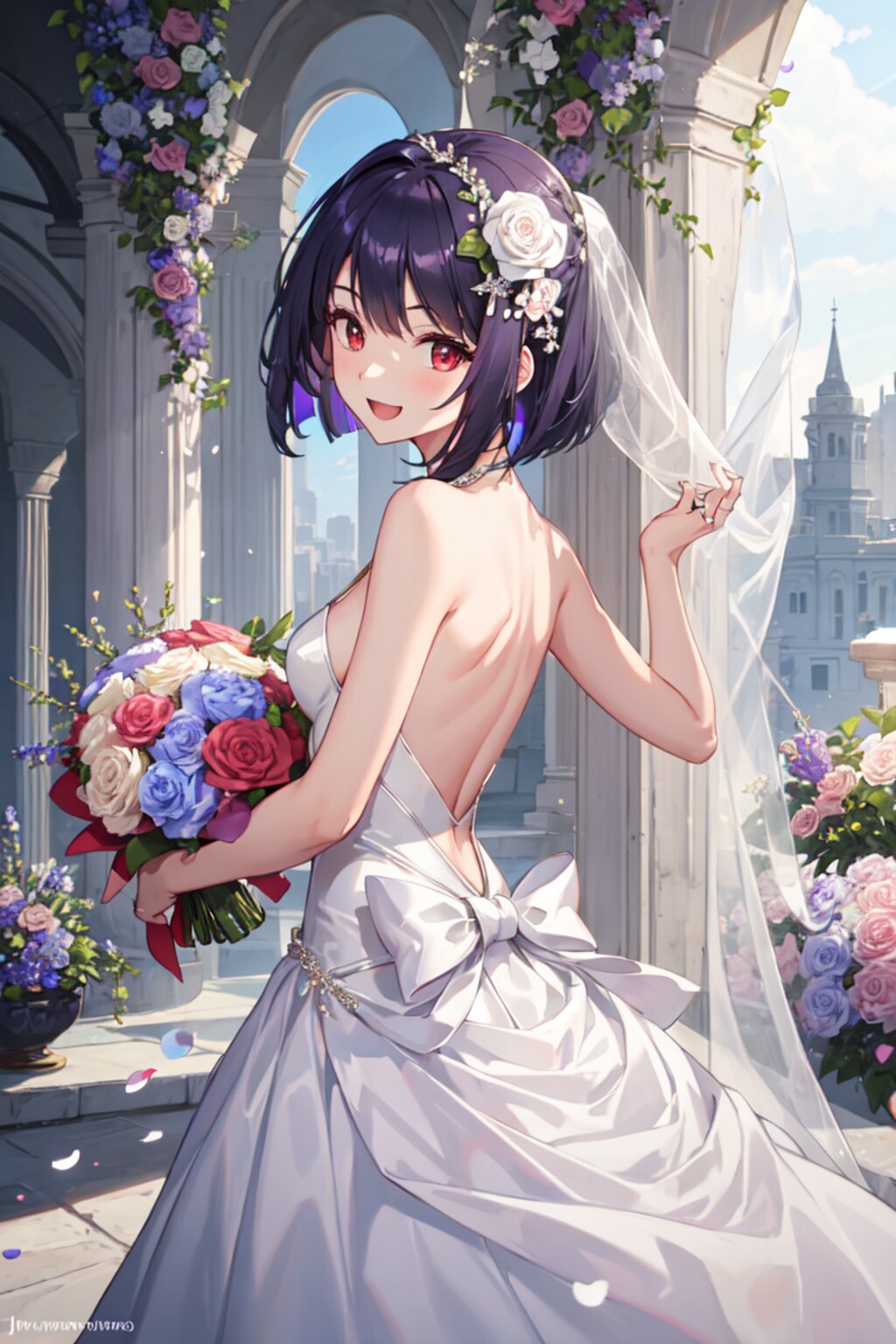 横乳ウェディング