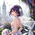 横乳ウェディング 5枚目