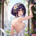 横乳ウェディング 4枚目