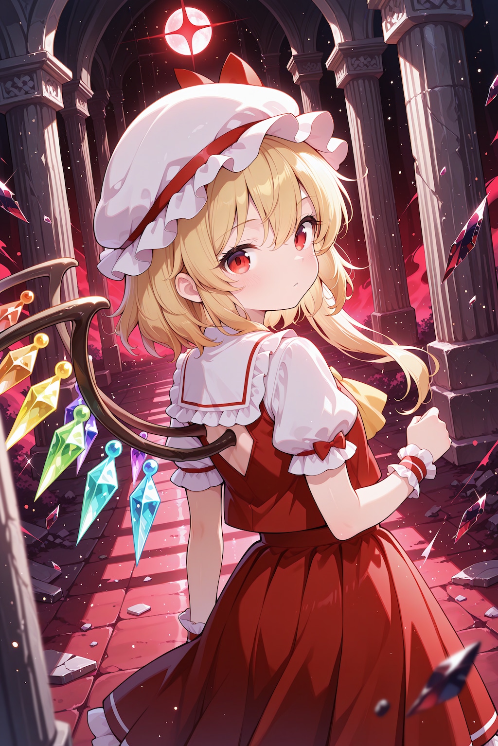 深紅に染まる夜