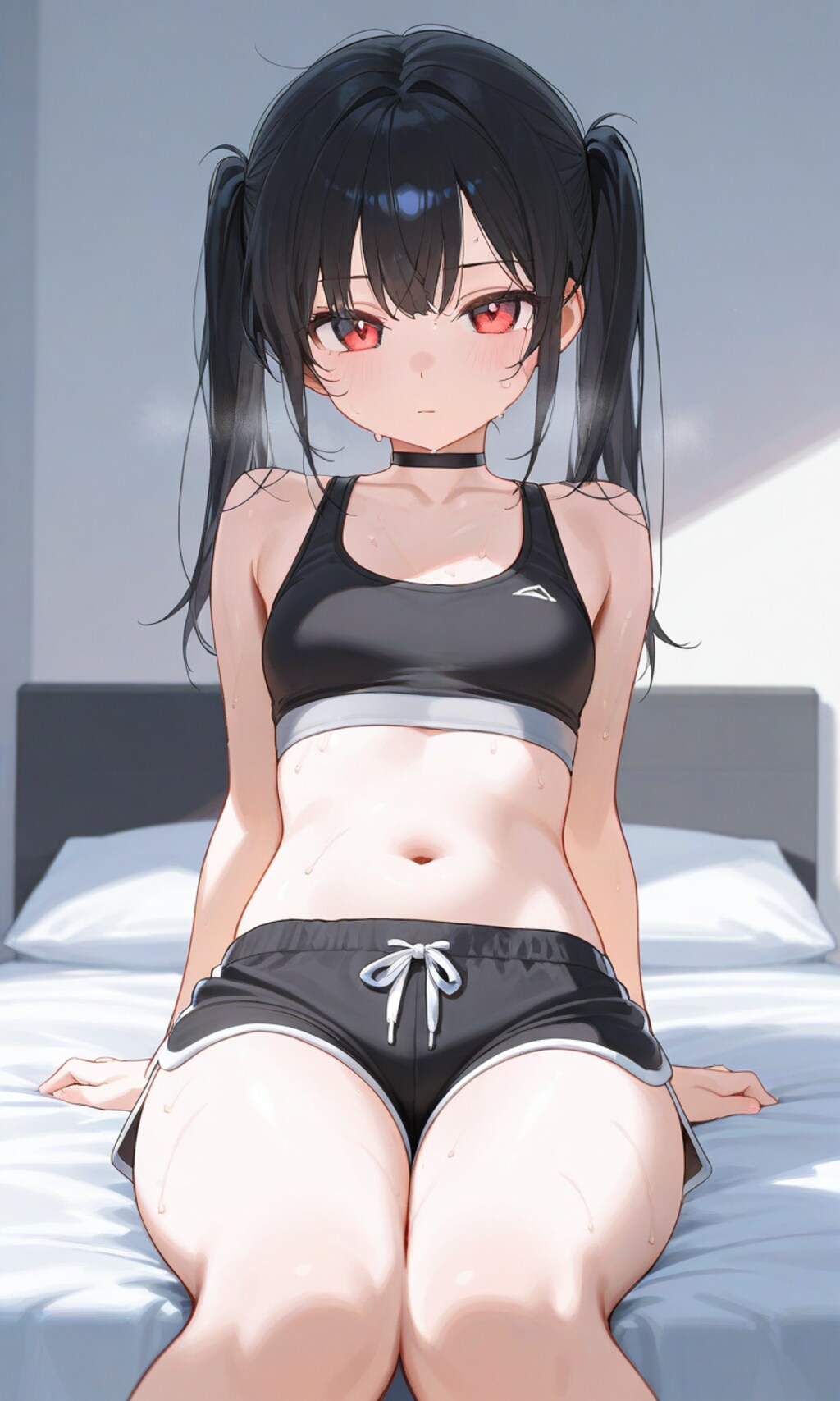 黒髪ロリツインテショーツ