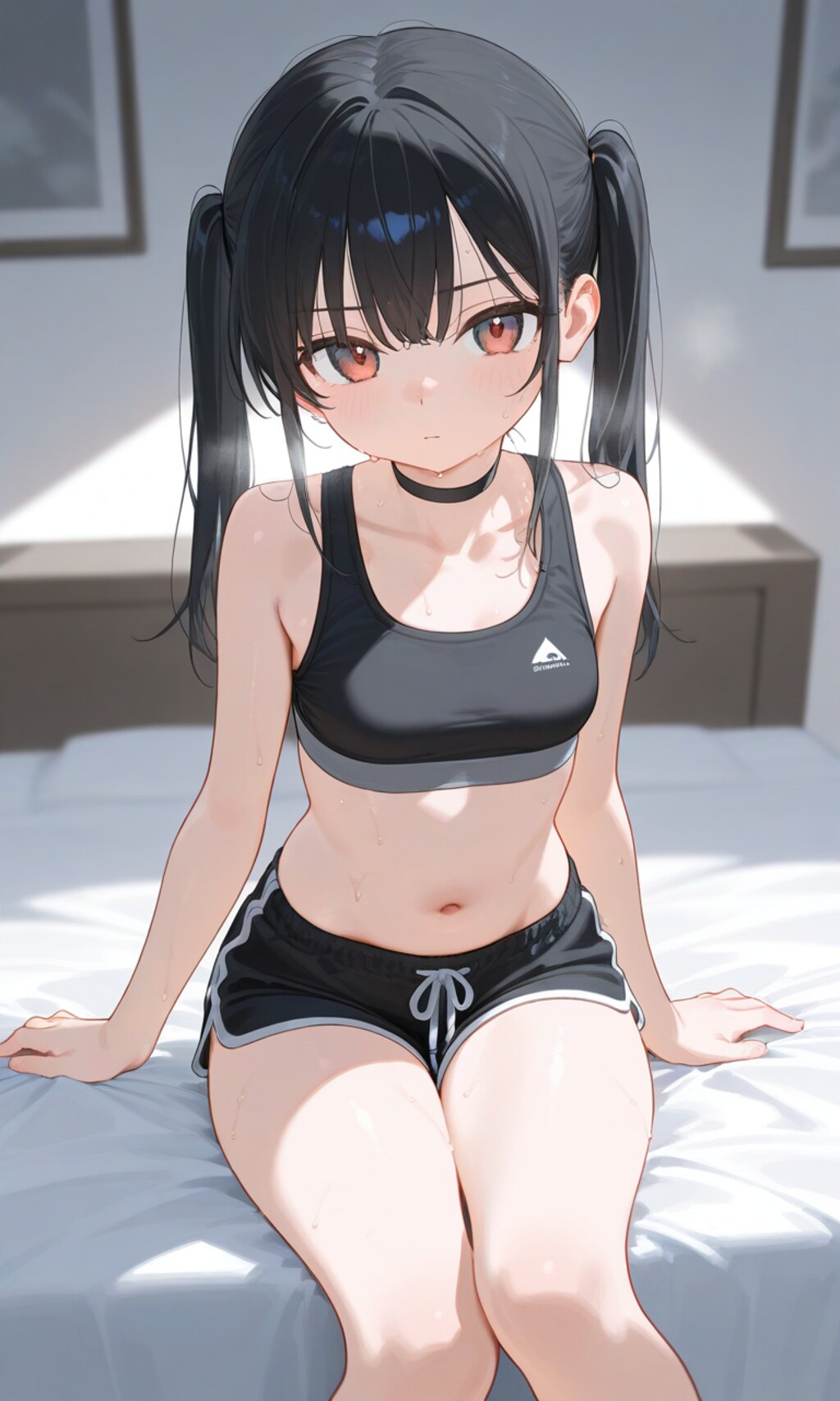 黒髪ロリツインテショーツ