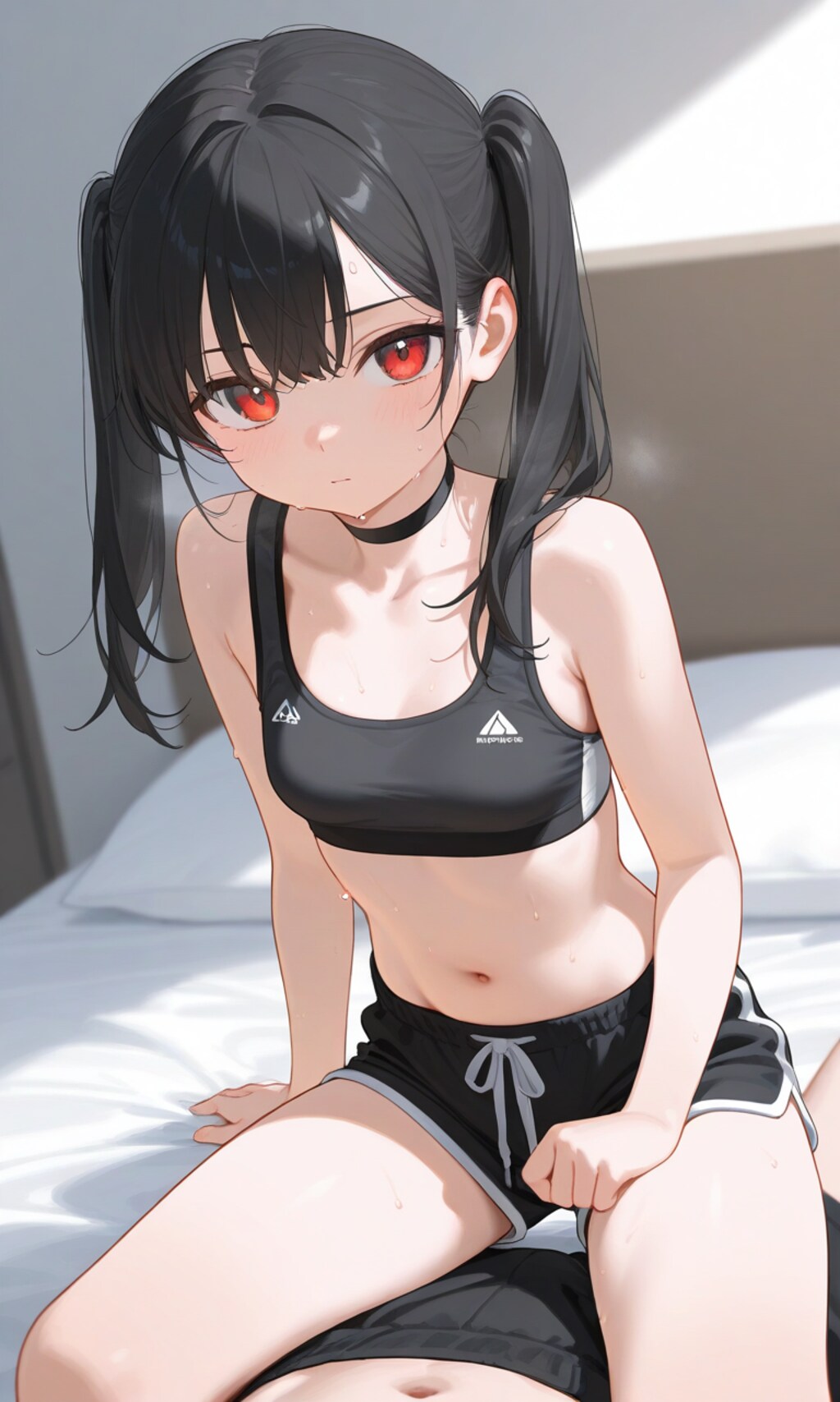 黒髪ロリツインテショーツ