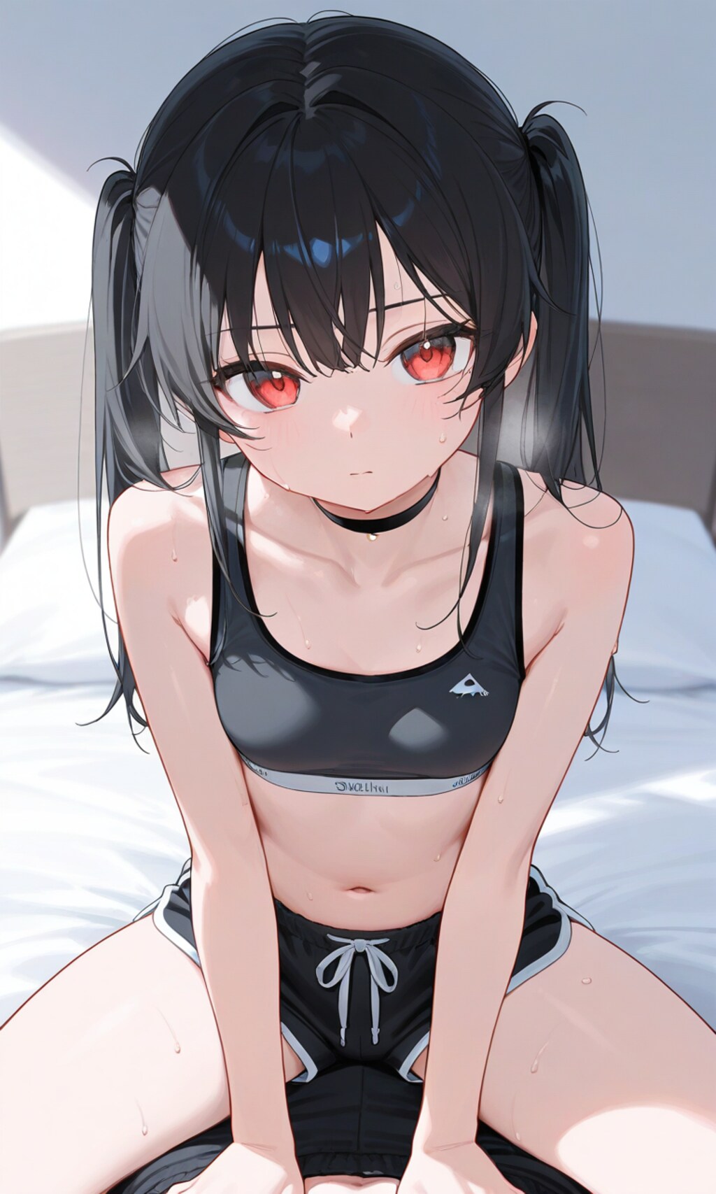 黒髪ロリツインテショーツ