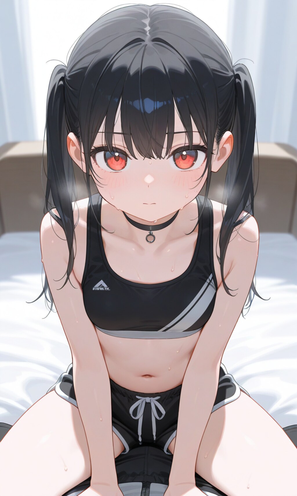 黒髪ロリツインテショーツ