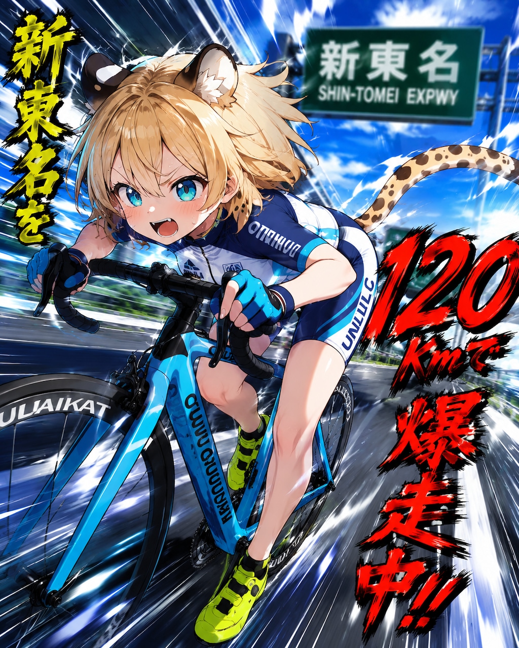 新東名の流れにのるチーターちゃん！！