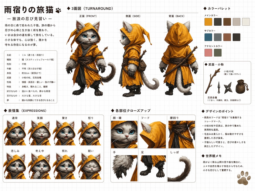 キャラクターシート試し