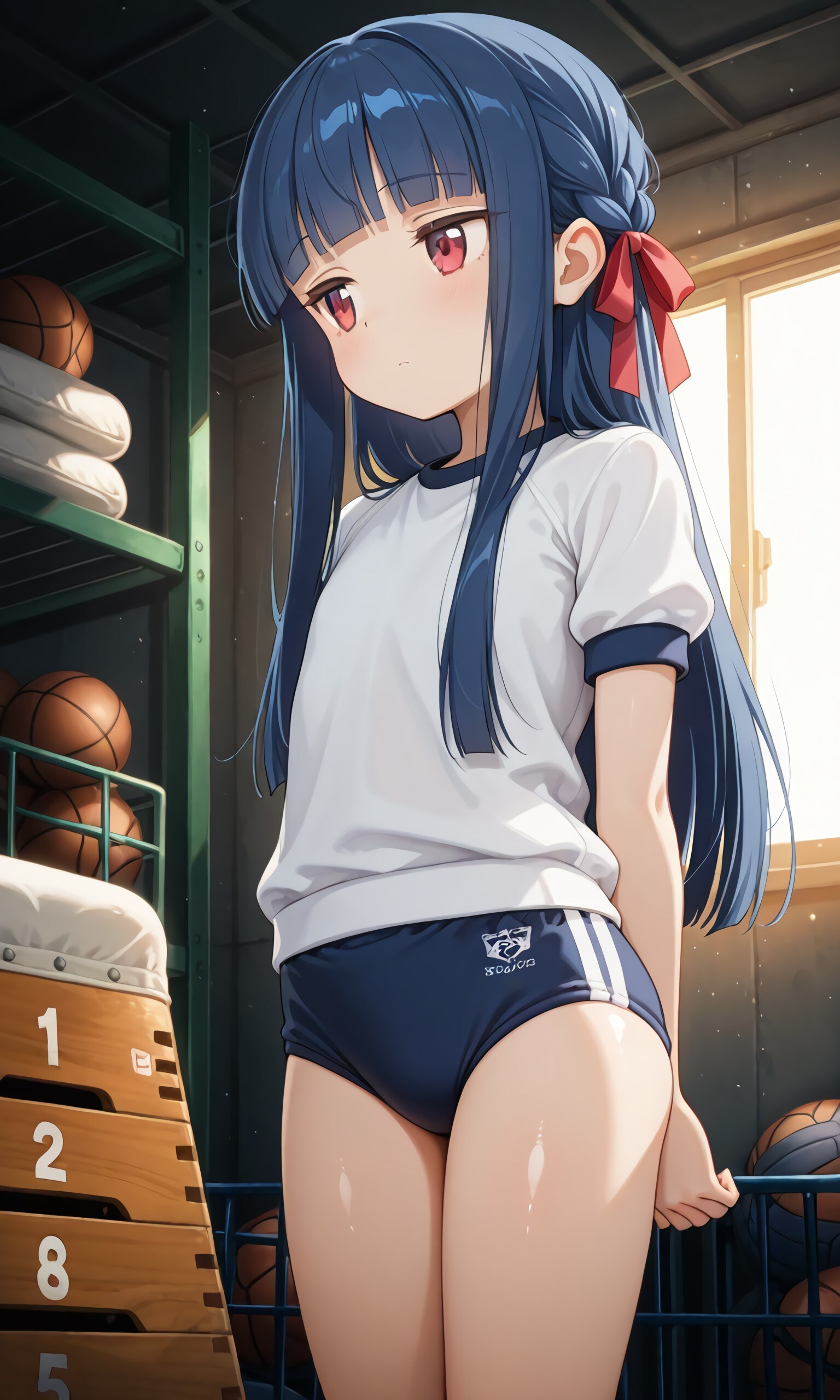 佐城雪音ブルマでエッチ