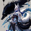 きつね x ドクロ 3枚目