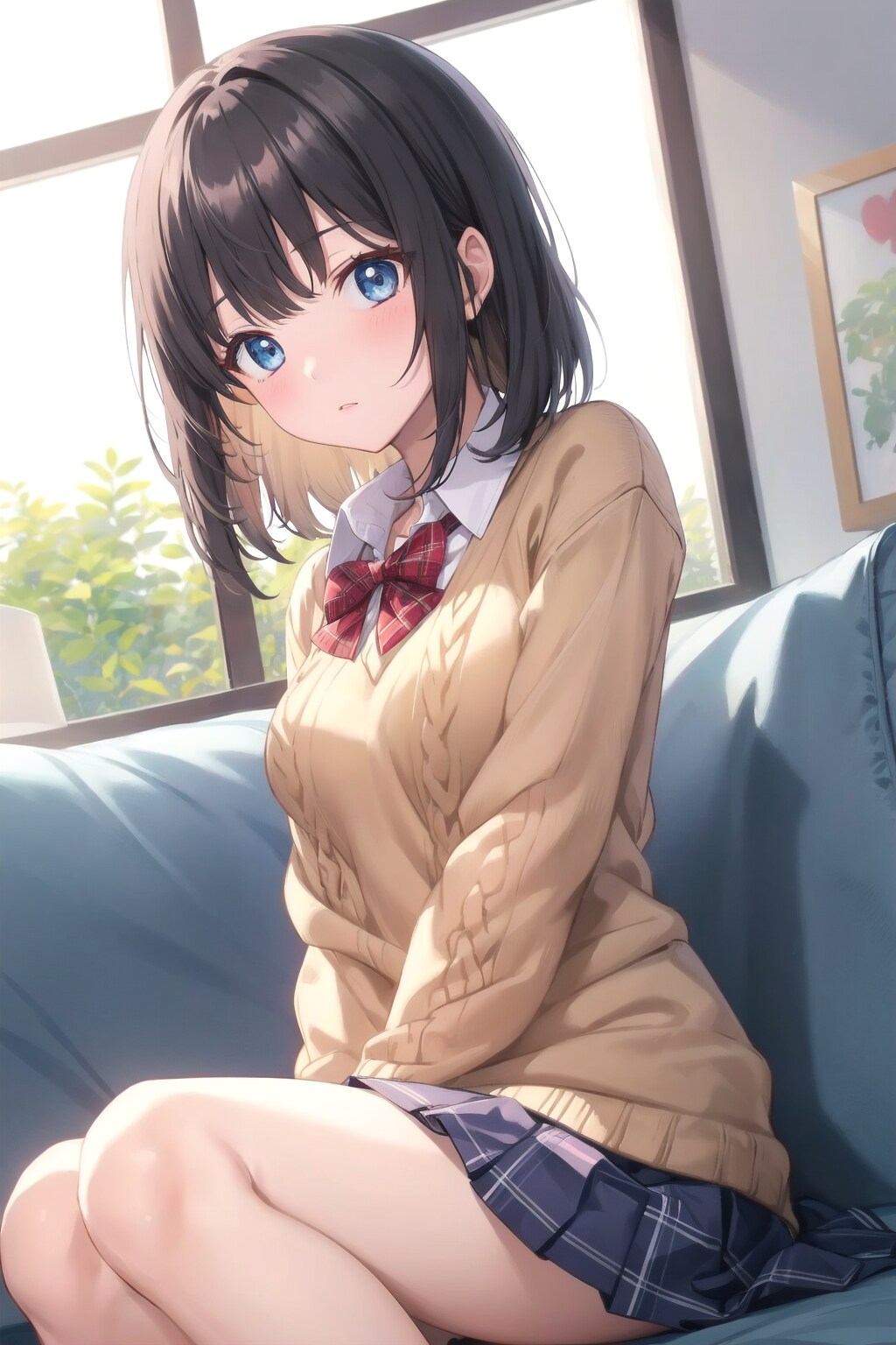 ガラス越しの日差し