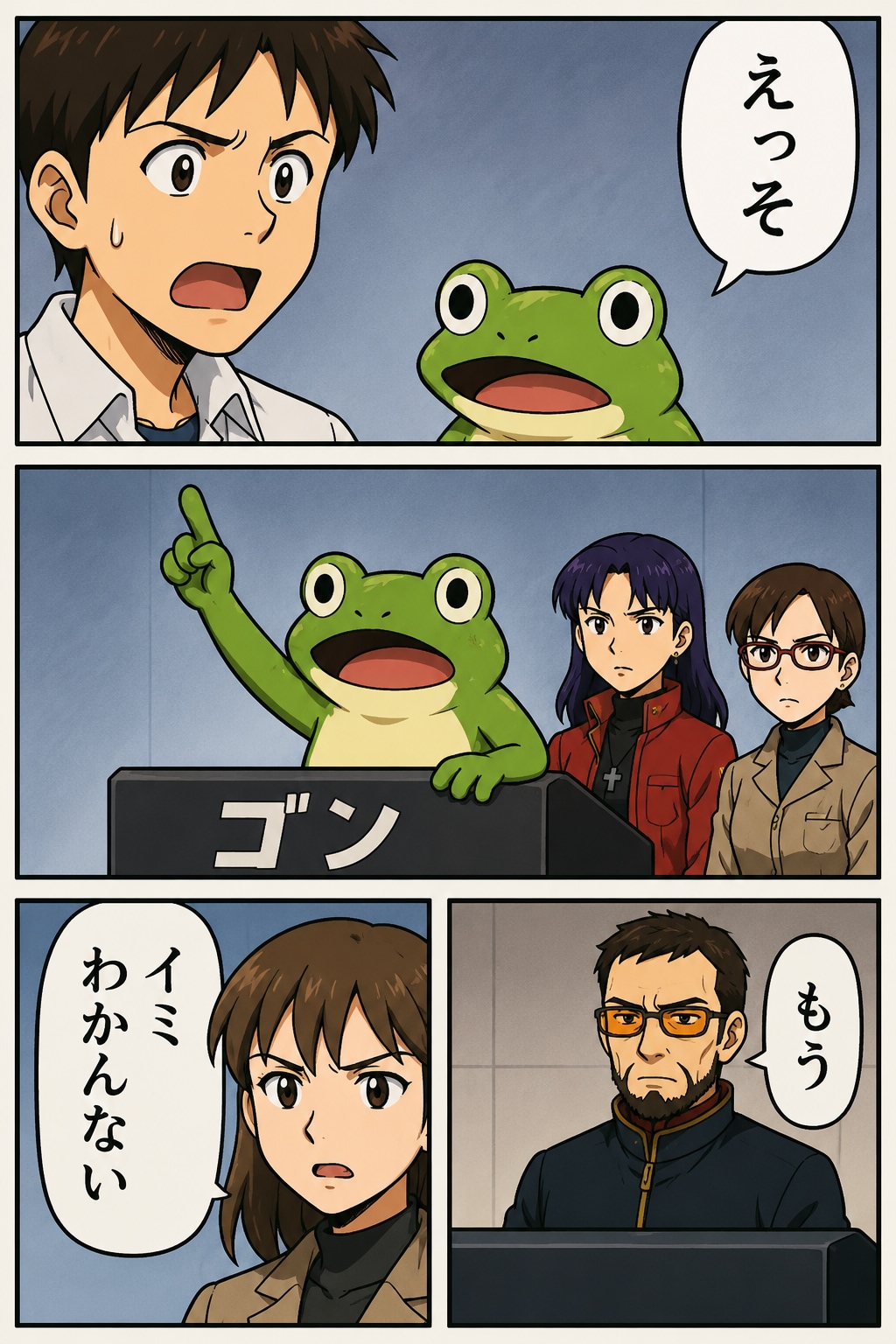 一年前の理不尽漫画を塗り直ししてもらったー