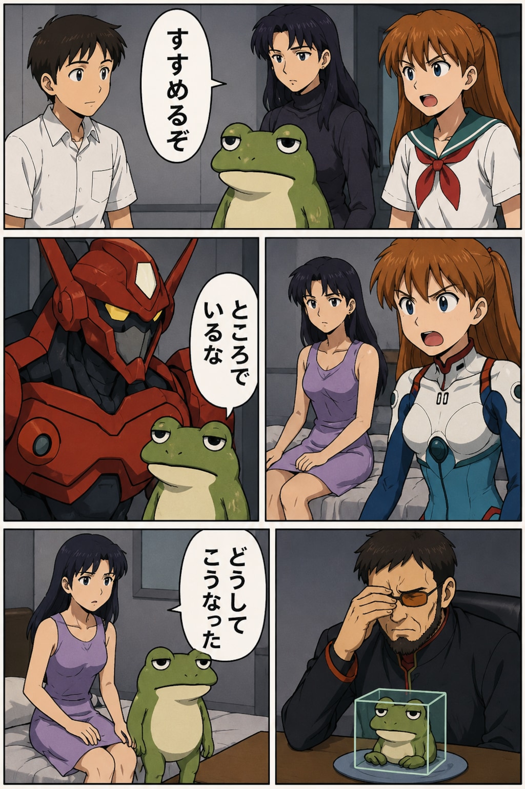 一年前の理不尽漫画を塗り直ししてもらったー