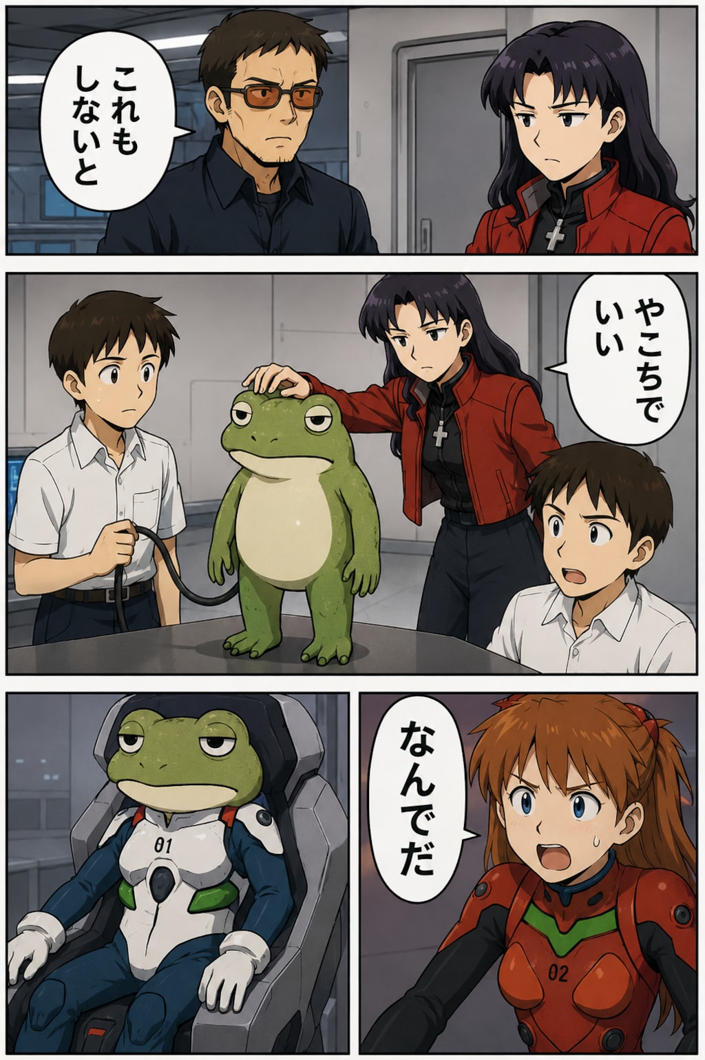 一年前の理不尽漫画を塗り直ししてもらったー