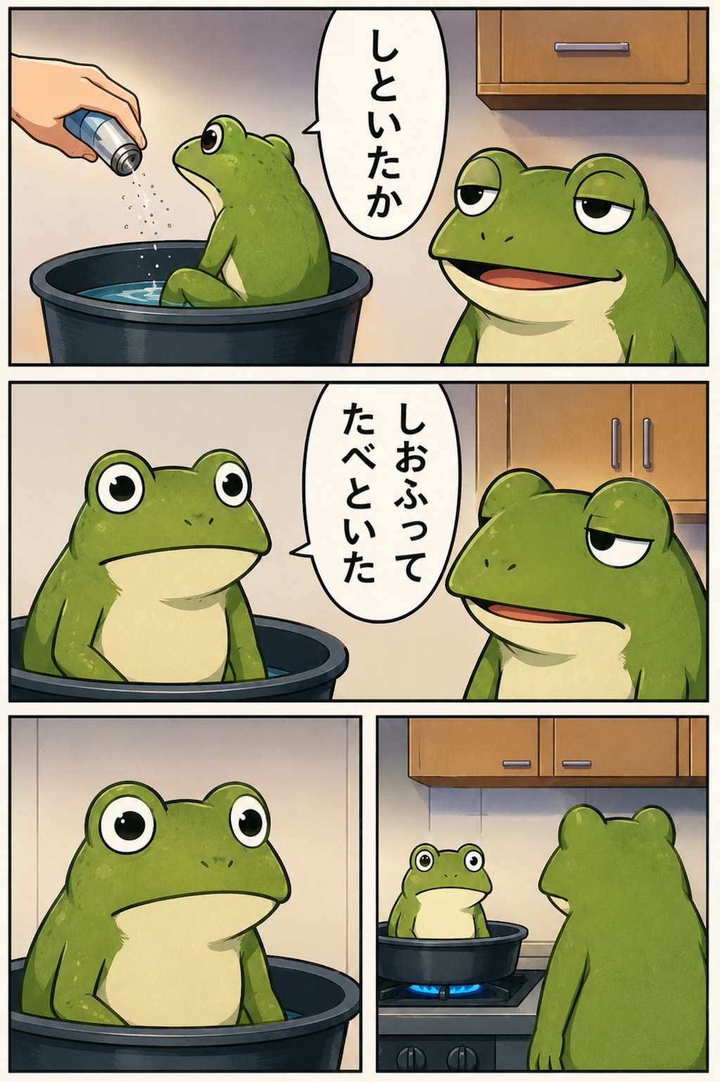 一年前の理不尽漫画を塗り直ししてもらったー