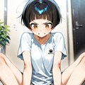 ストレッチをしている女の子 4枚目