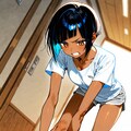 ストレッチをしている女の子 2枚目