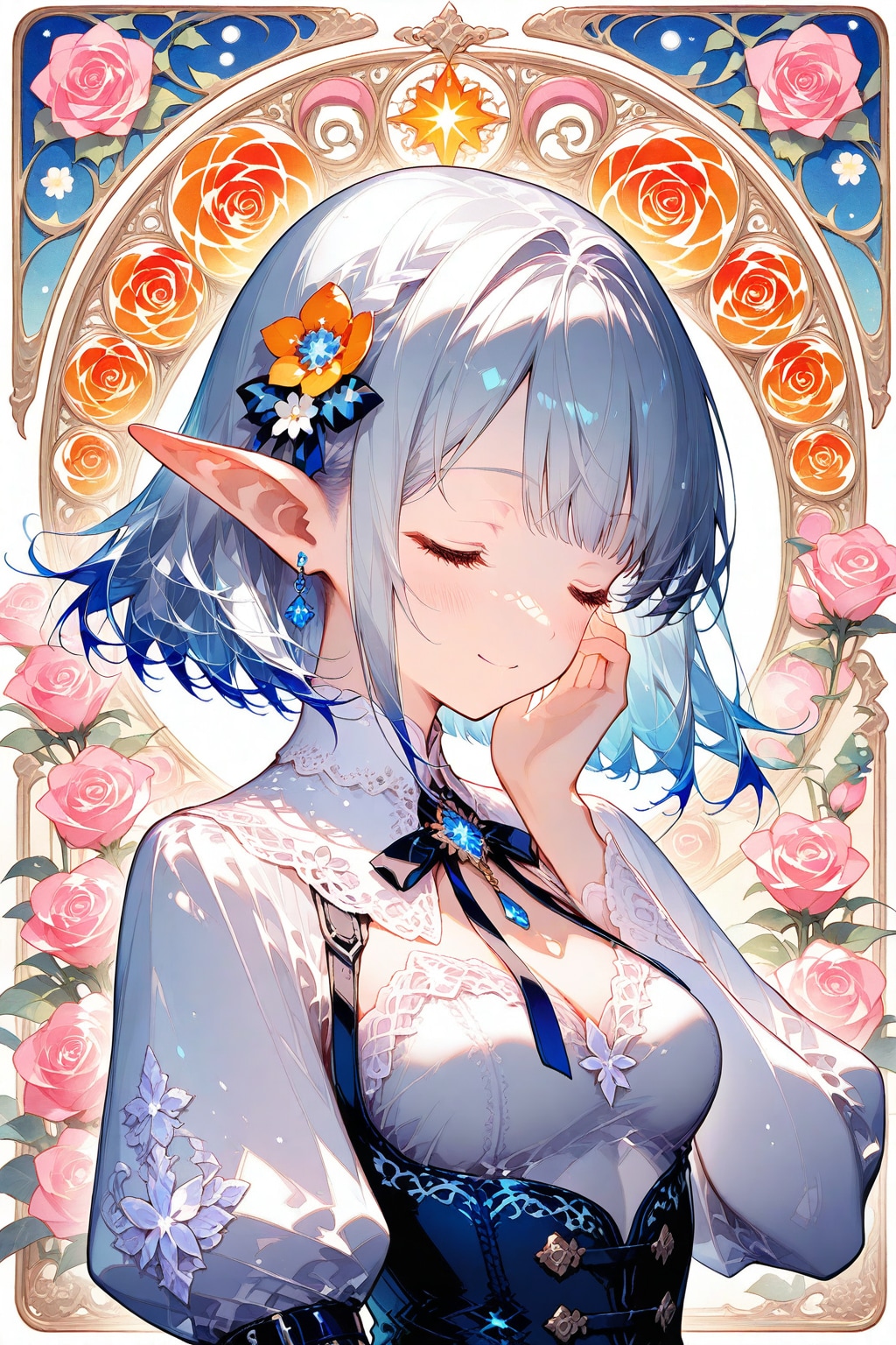 エルフの銀姫様 | の人気AIイラスト・グラビア