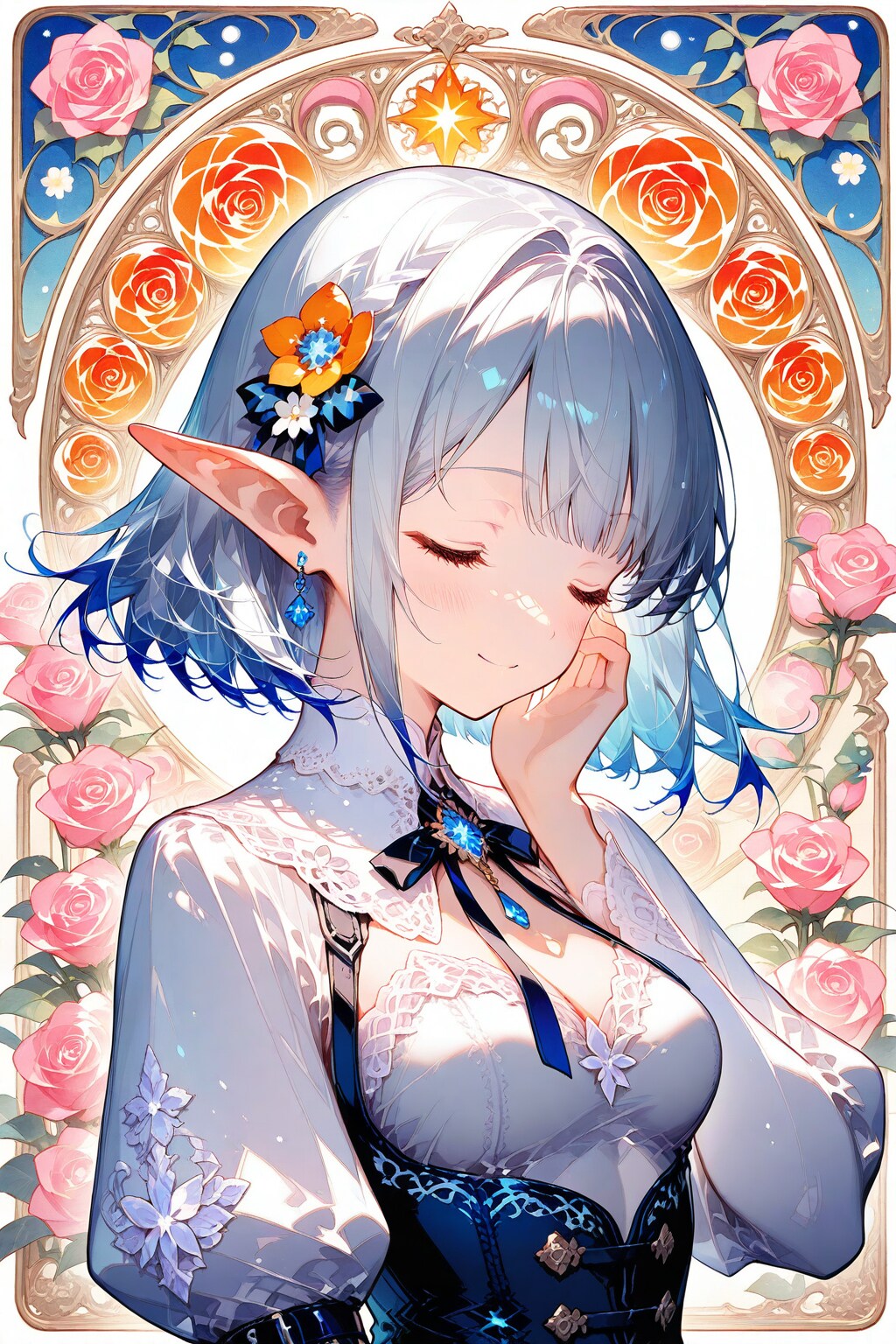 エルフの銀姫様