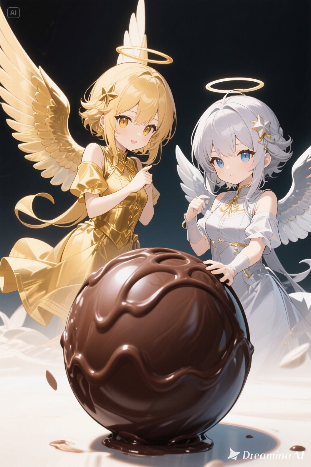 金と銀のエンゼル550 | の人気AIイラスト・グラビア