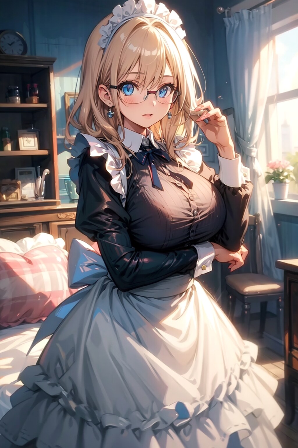 メガネ美少女メイド