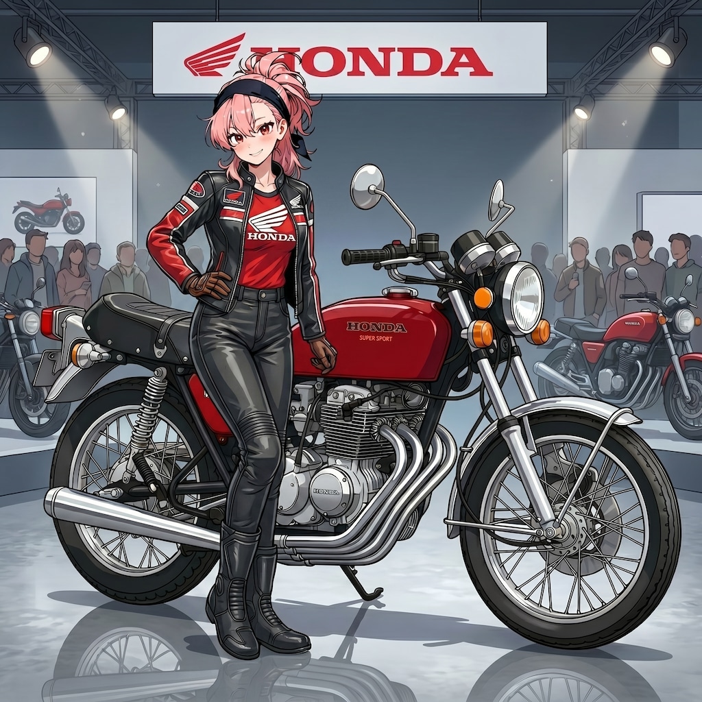 愛車でモーターショー<うちの子ちゃん、先輩ちゃん、鈴木ちゃん、リカちゃん、軍服ちゃん>