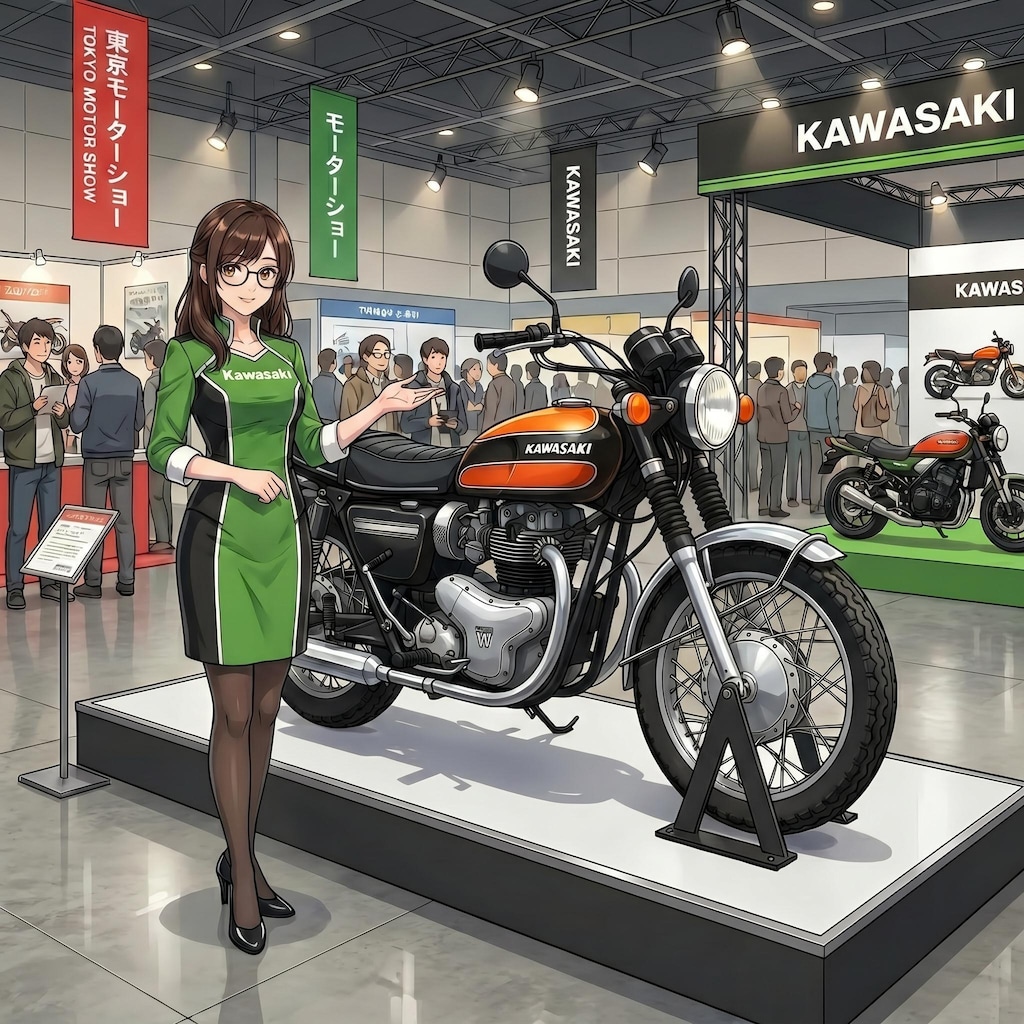 愛車でモーターショー<うちの子ちゃん、先輩ちゃん、鈴木ちゃん、リカちゃん、軍服ちゃん>
