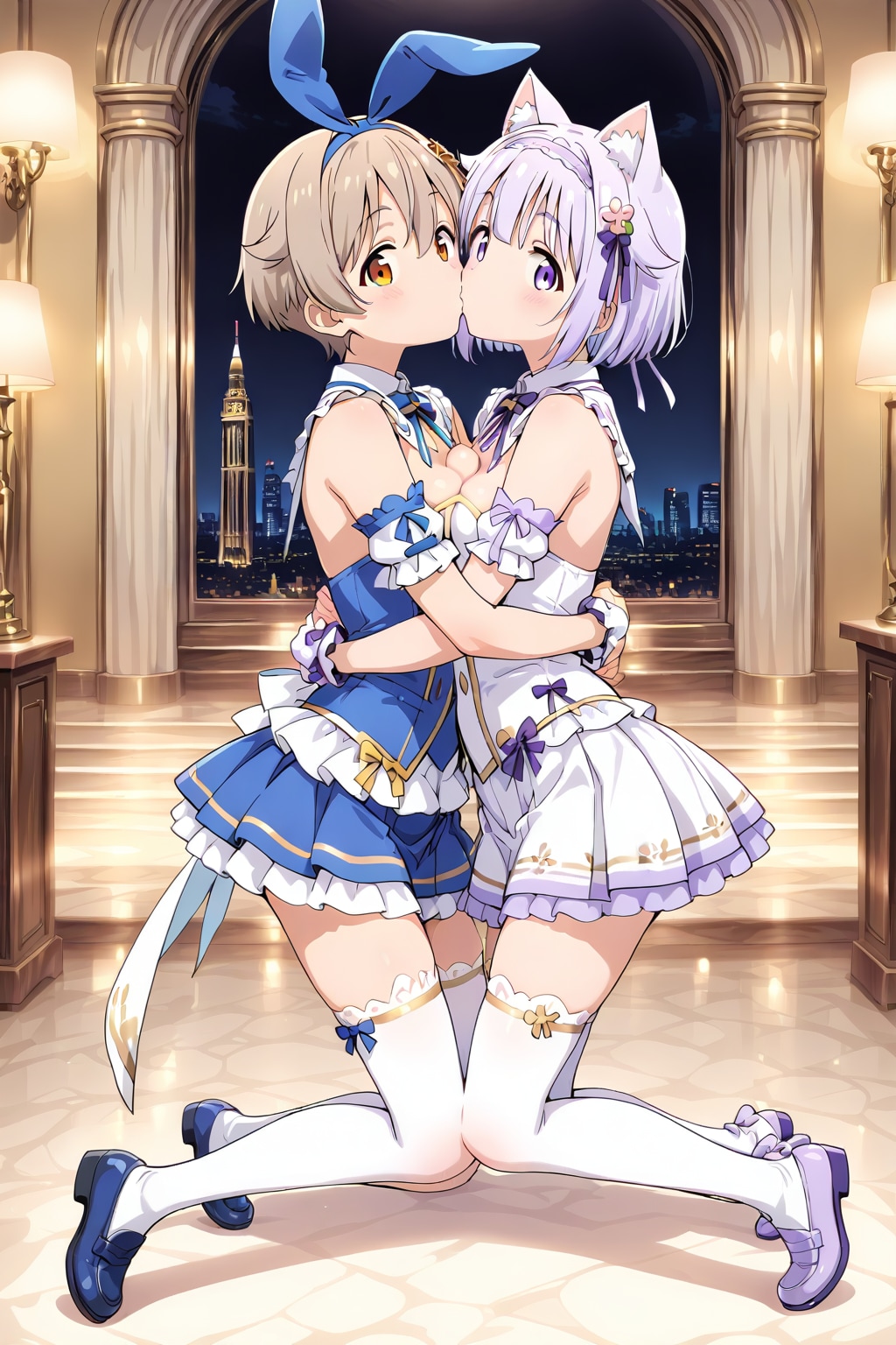 可愛くチュッチュ♡（HARPY） | の人気AIイラスト・グラビア