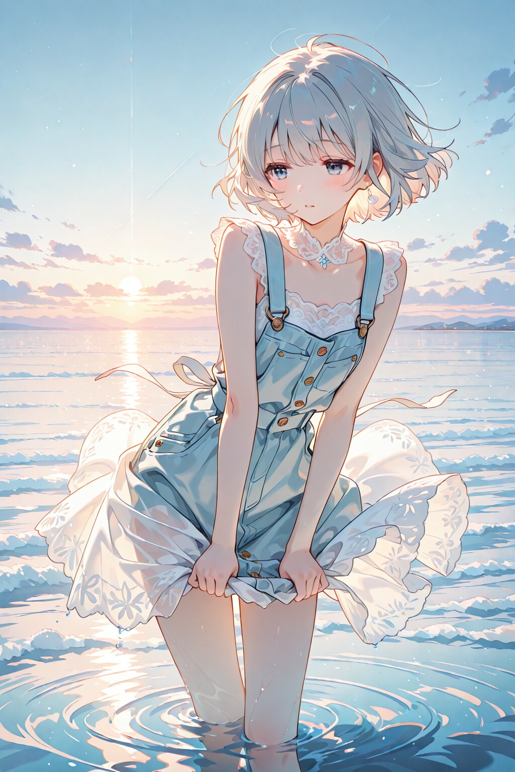 波が目を覚ます、その少し前 | の人気AIイラスト・グラビア