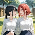 2人並んでるところを.. 2枚目