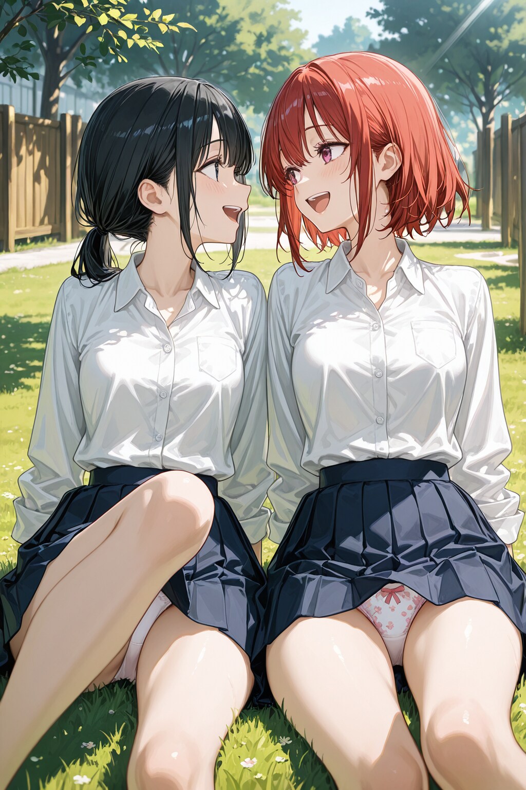 2人並んでるところを..