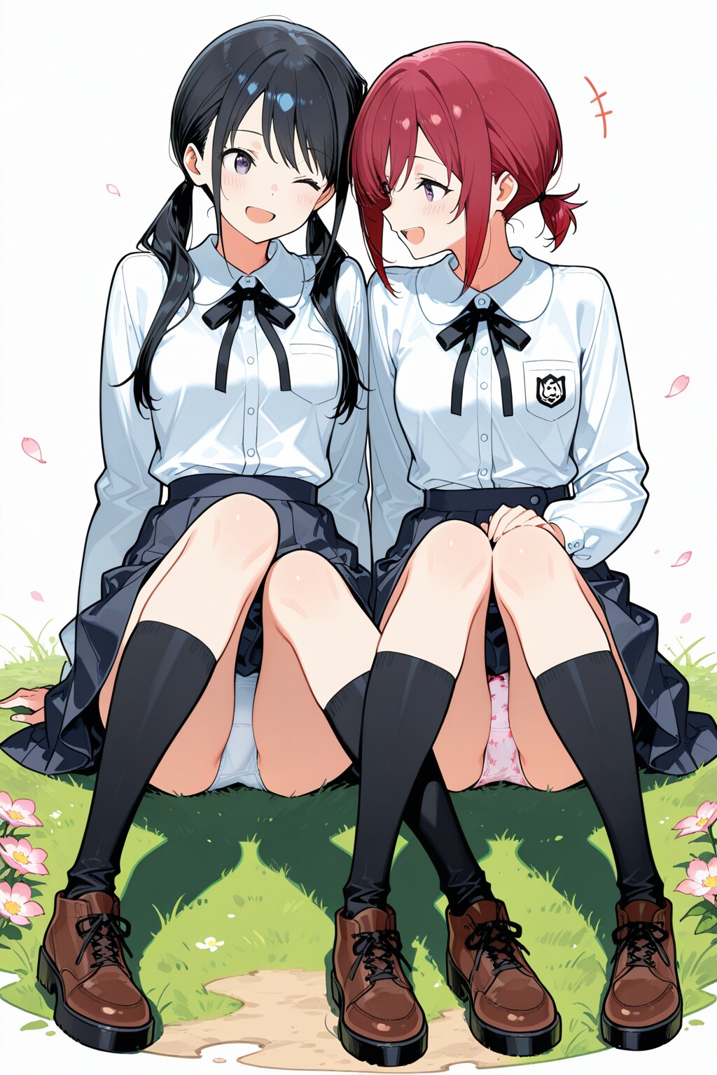 2人並んでるところを..