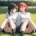 2人並んでるところを.. 3枚目