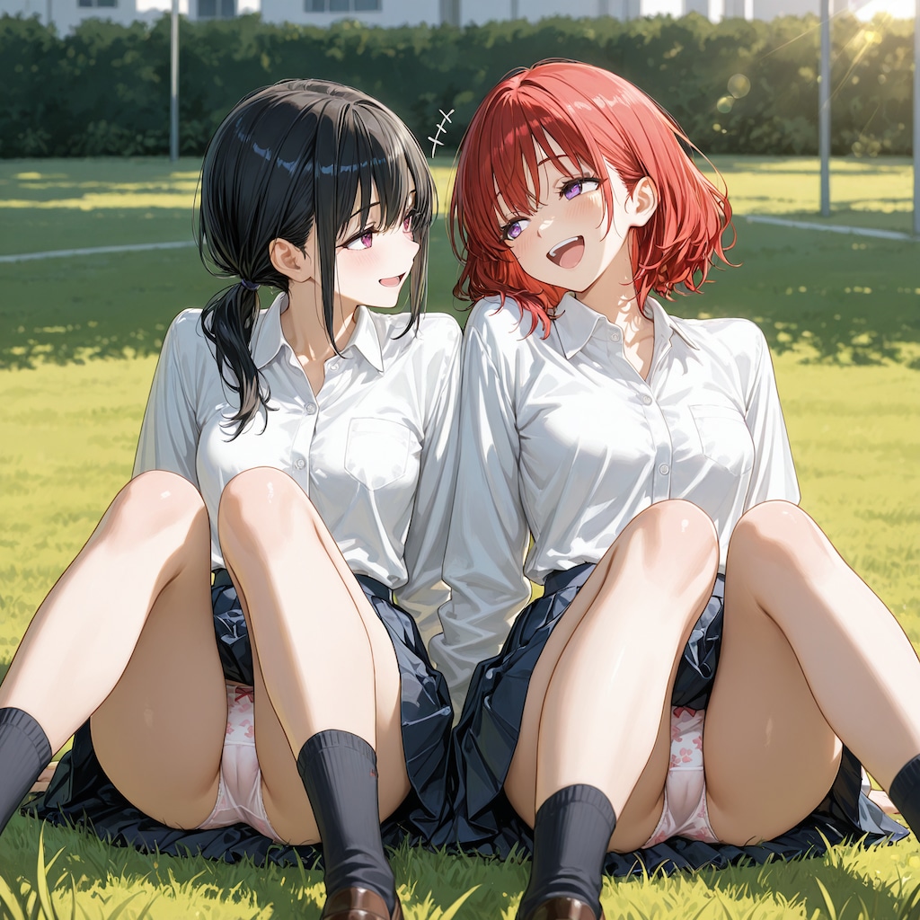 2人並んでるところを..