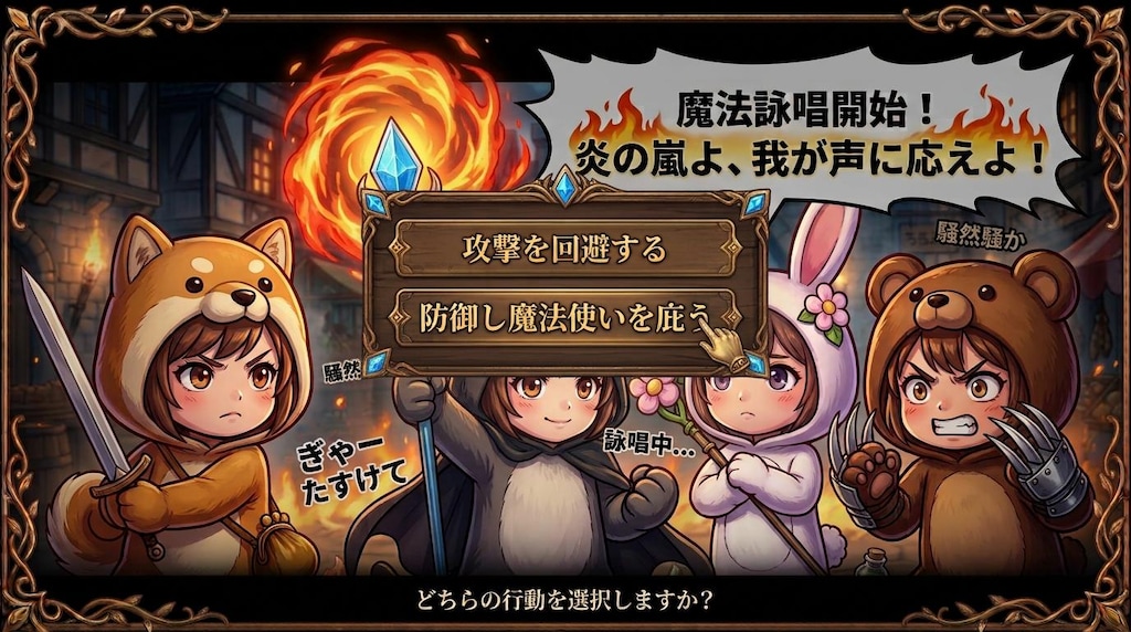 【KIGURUMI QUEST＃１１】オークたちの襲撃
