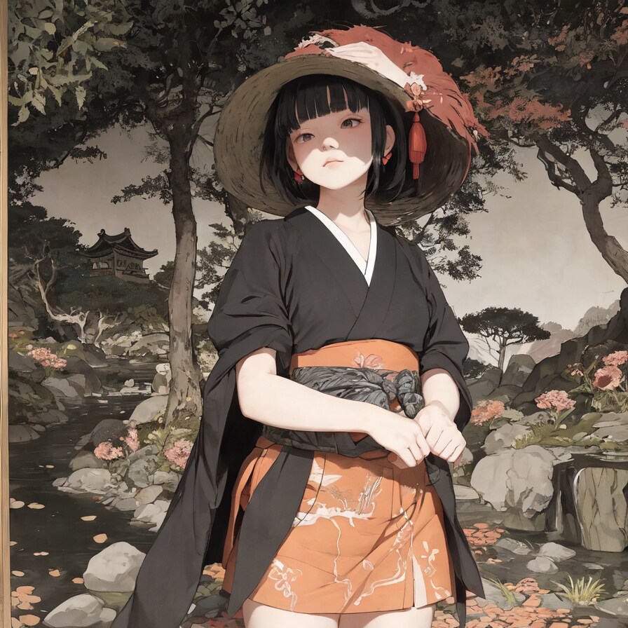 山の中