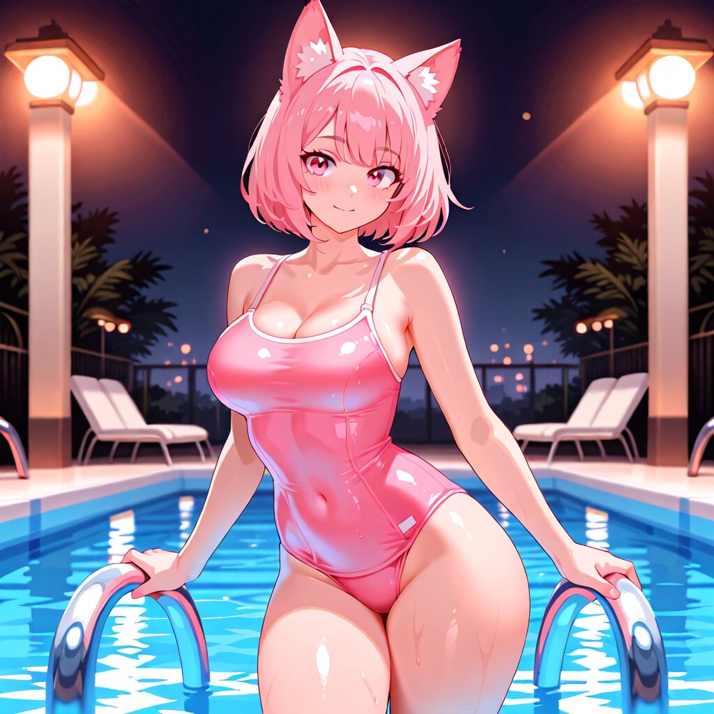 ピンクスク水！