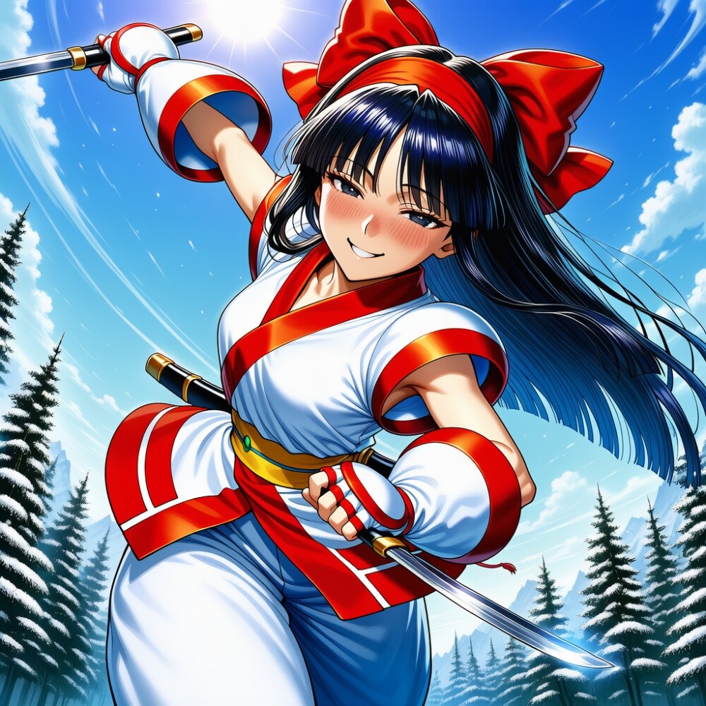 大自然のアイヌコスプレ黒髪人妻 | の人気AIイラスト・グラビア