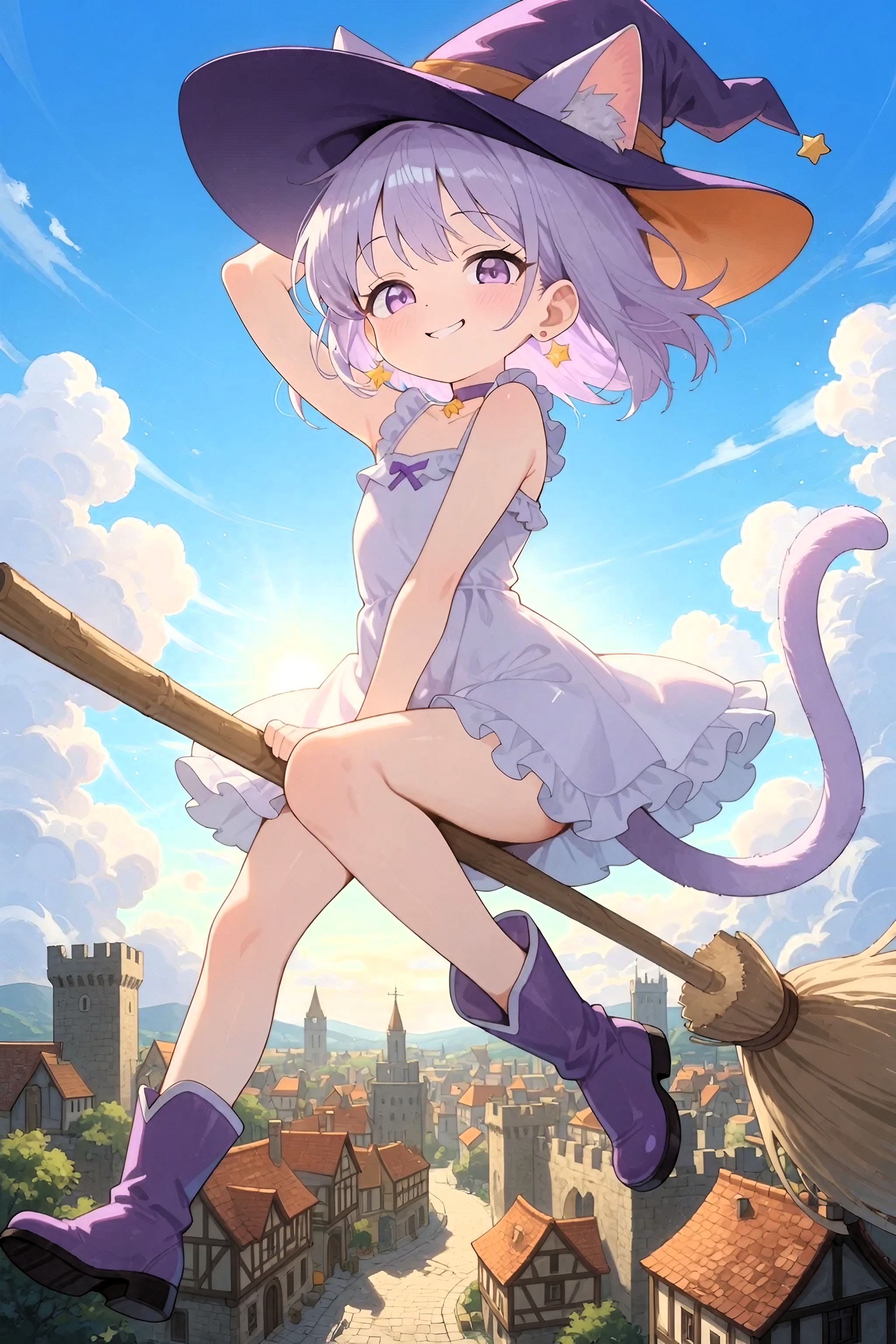 ねこみみ 056 魔法使い | の人気AIイラスト・グラビア