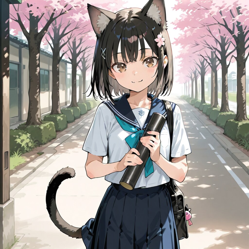 卒業にゃんこ