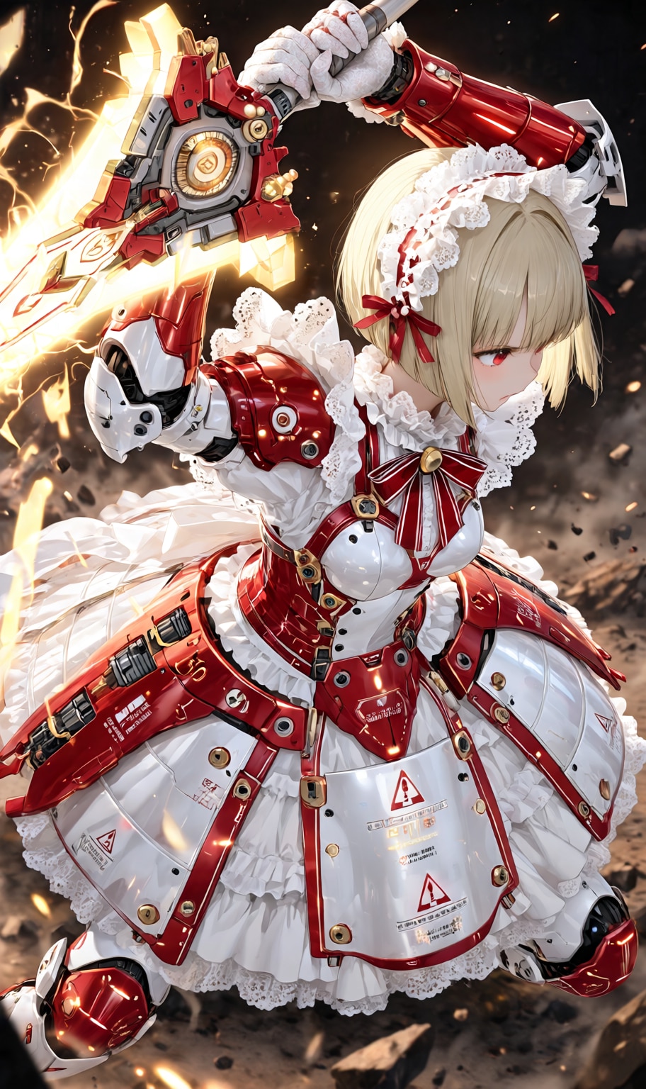 Armored Maid candy-red