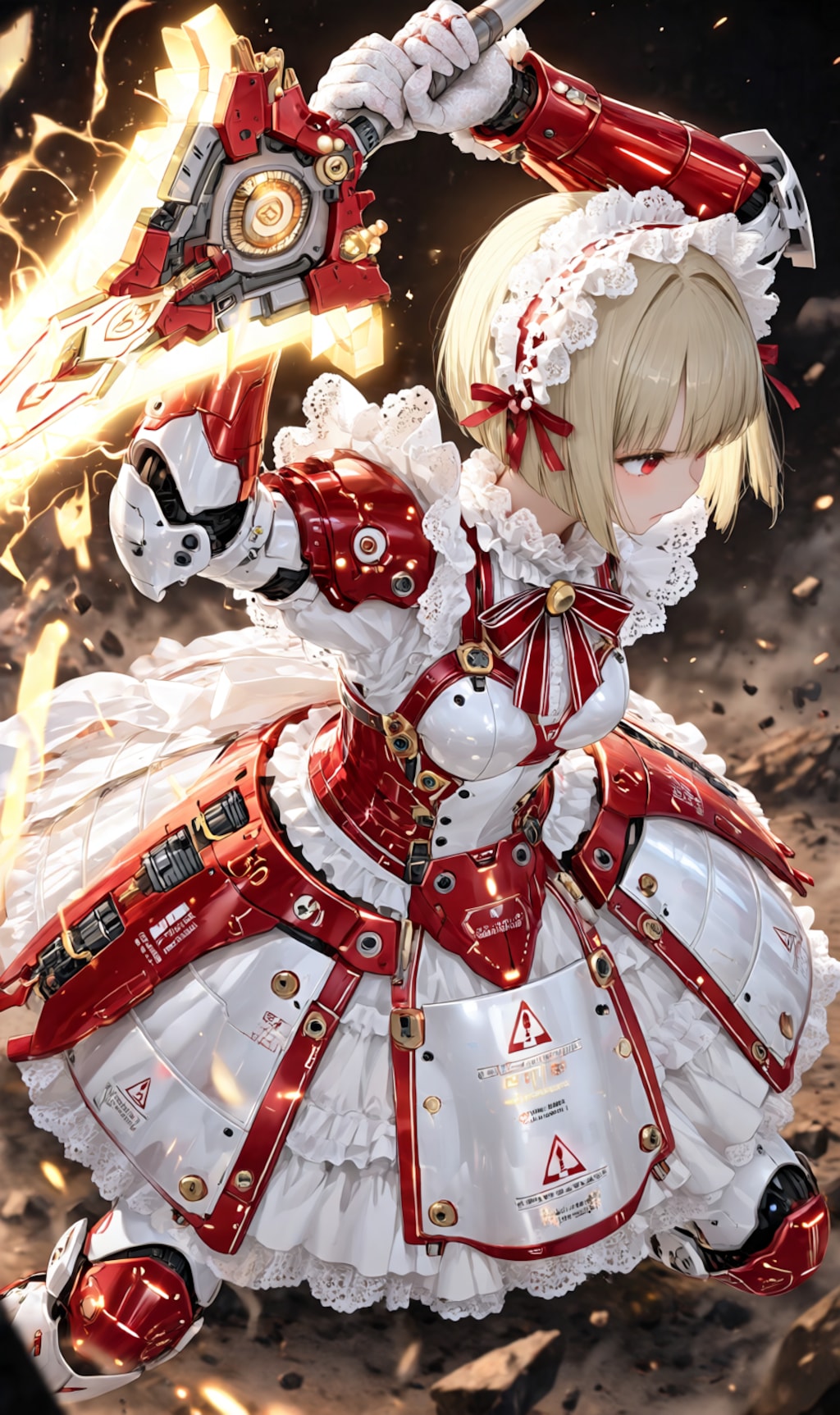 Armored Maid candy-red