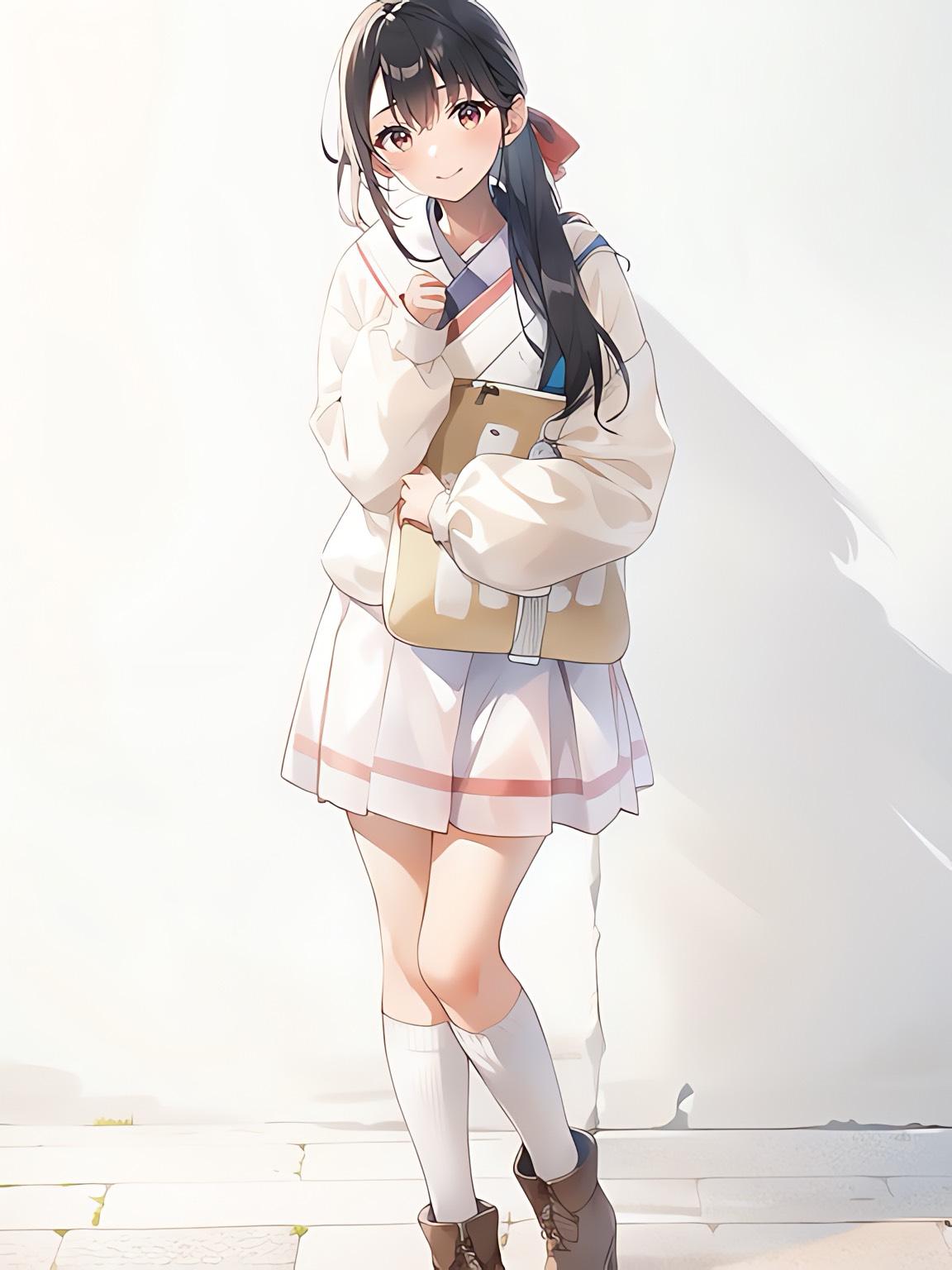 秋服の中学生！