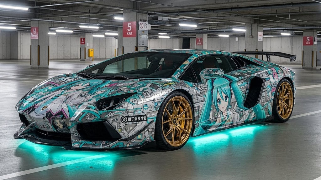 アヴェンタドール初音ミク痛車