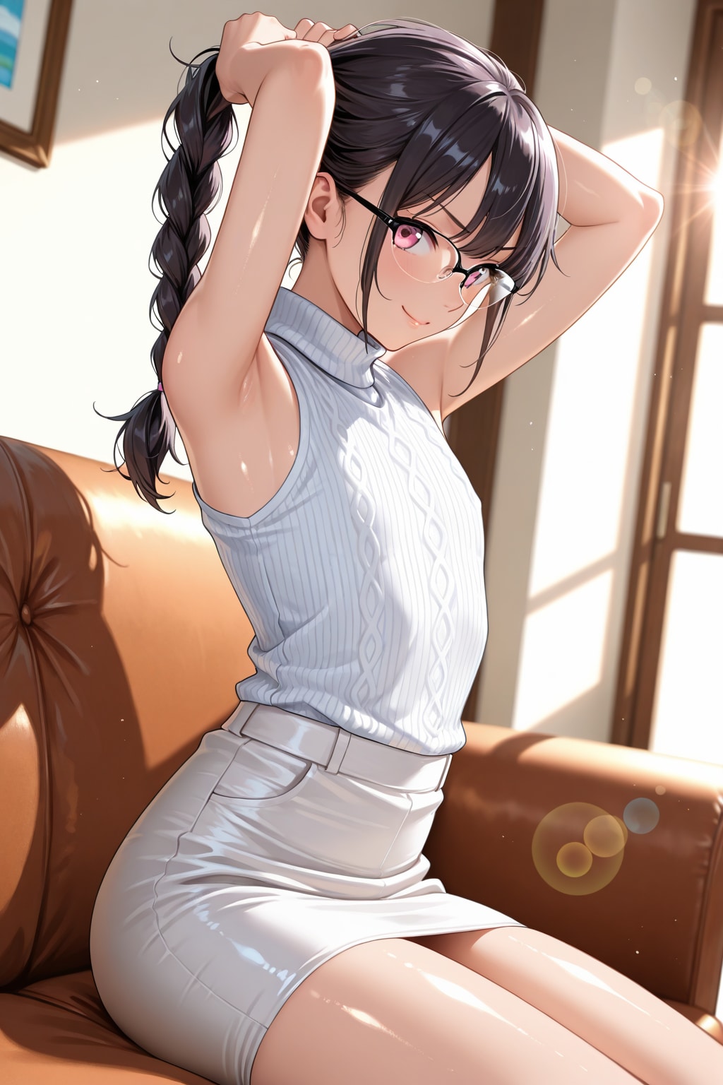 「三つ編みと眼鏡、似合う？」
