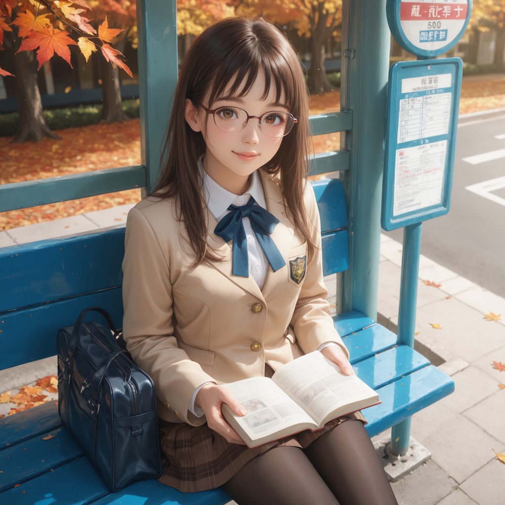 いつものバス停―いつものあの子