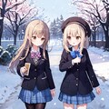 梅の花と雪 4枚目