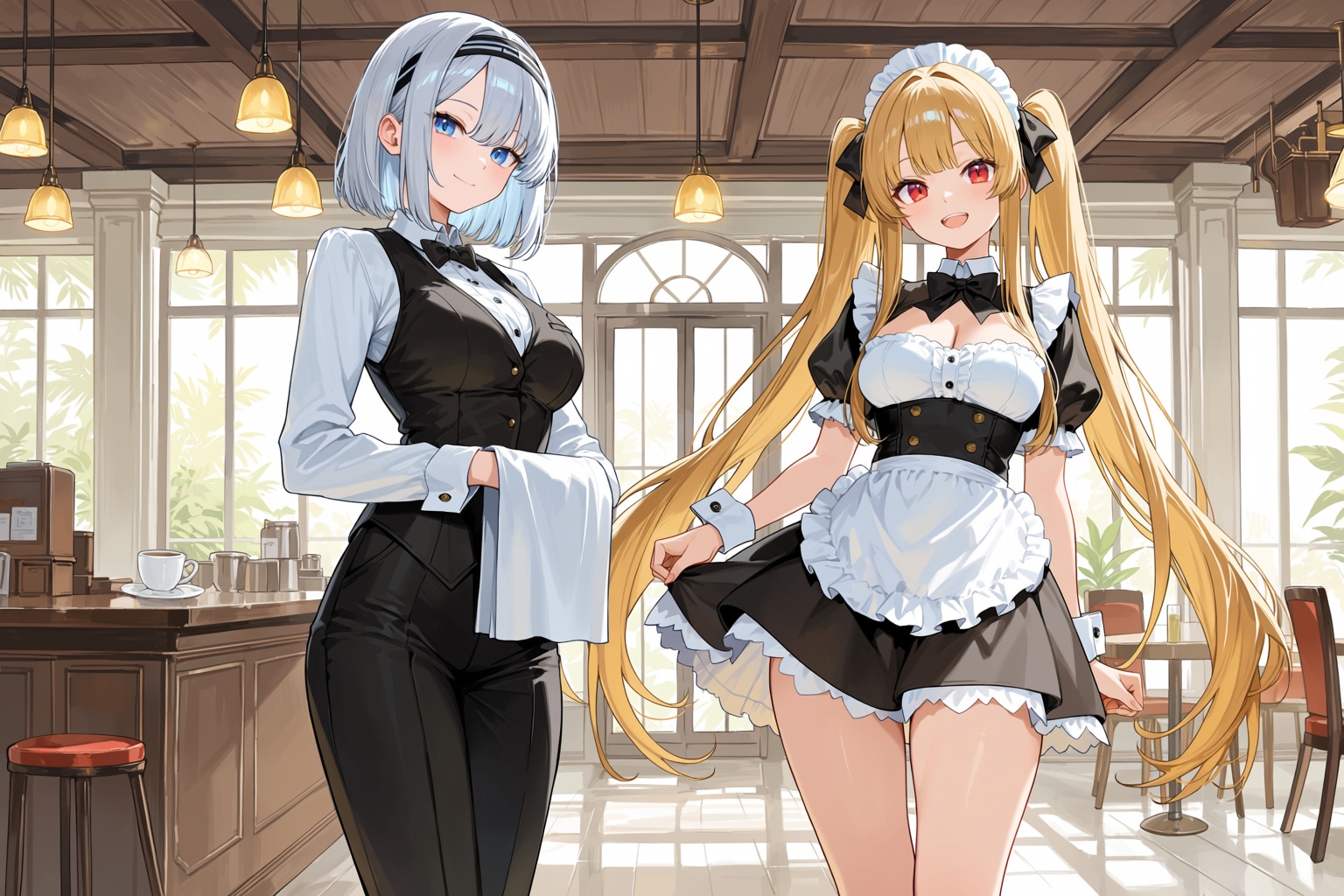 いらっしゃいませ！【別モデルver.】 | の人気AIイラスト・グラビア