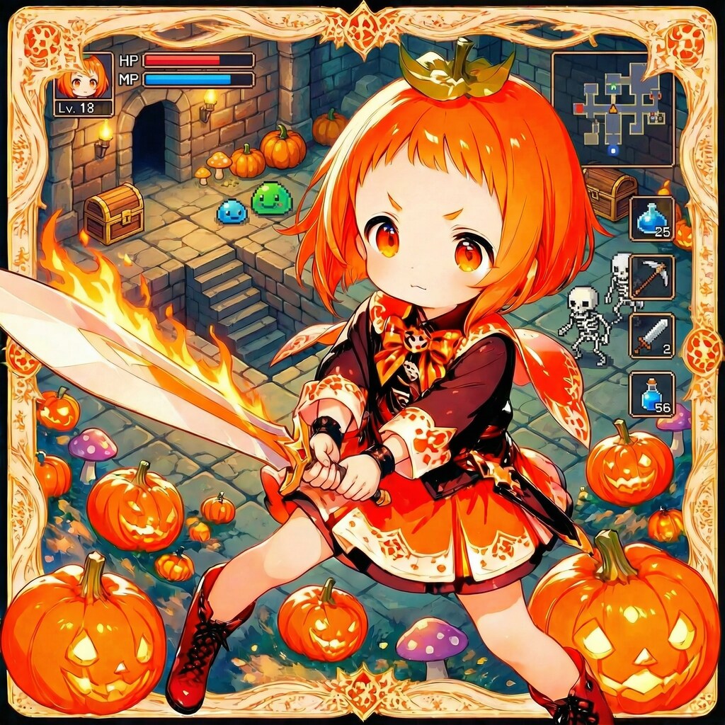 クランの不思議なダンジョン·カボチャ王国と幸せを呼ぶジャックランタン